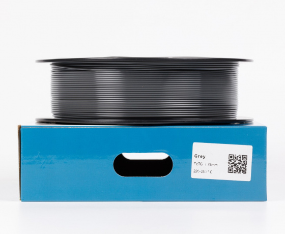 Фото 3 - Сірий PETG (ПЕТГ) coPET пластик для 3D принтера | Grey PETG 1кг 1.75мм