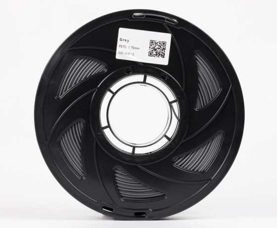 Фото 4 - Сірий PETG (ПЕТГ) coPET пластик для 3D принтера | Grey PETG 1кг 1.75мм