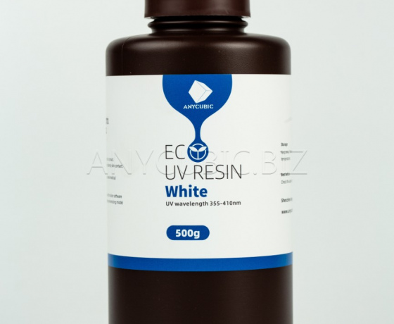 Фото 2 - Фотополімерна смола Anycubic Eco White (Білий) 0,5 кг
