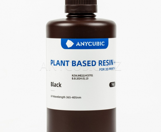 Фото 2 - Чорна Еко Рослинна Фотополімерна смола Anycubic Eco Black 1 кг