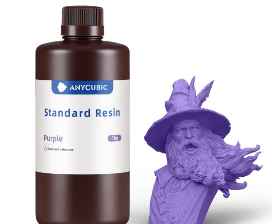 Фото 2 - Фотополимерная Базовая смола Пурпурна Anycubic