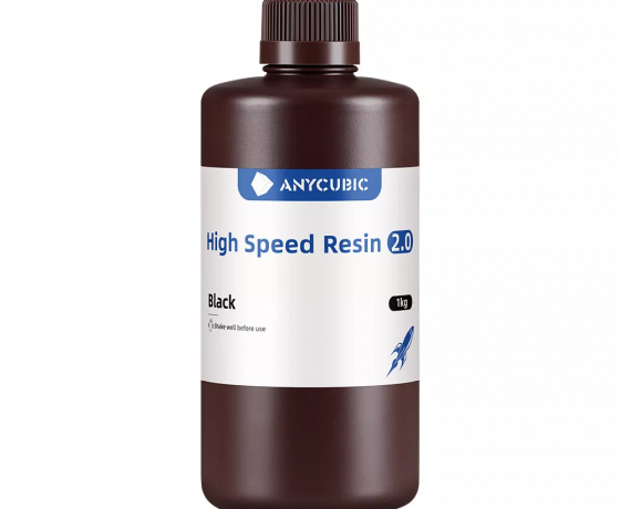 Фото 2 - Фотополімерна смола Anycubic High Speed ​​Resin 2.0 Чорний