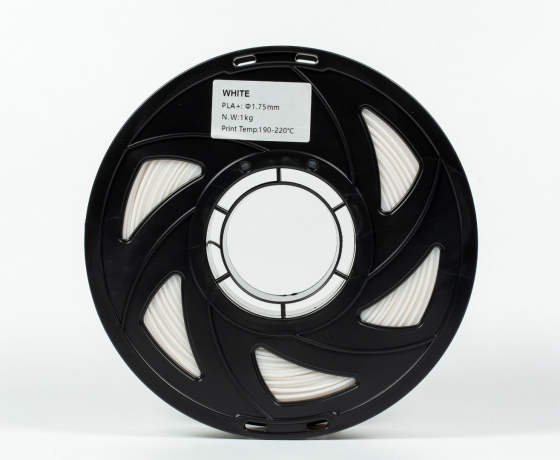 Фото 5 - Білий PLA Plus (ПЛА плюс) пластик філамент для 3D принтера 1кг, 1.75мм, 330м Filament