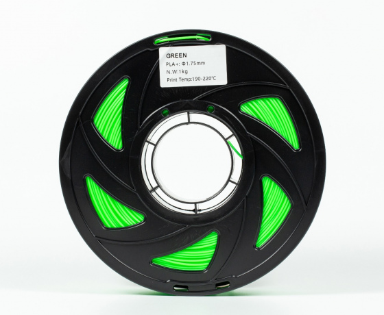 Фото 5 - Зелений PLA Plus (ПЛА плюс) пластик філамент для 3D принтера 1кг, 1.75мм, 330м Filament