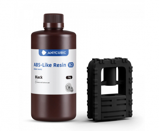 Фото 4 - Фотополімерна смола Чорна Aбс-подібна V2, що змивається водой