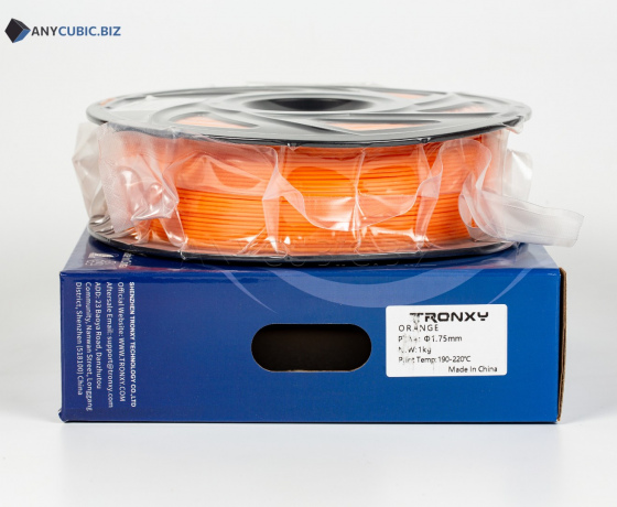 Фото 4 - Помаранчевий PLA пластик Tronxy для 3D принтера 340m | 1 кг | 1,75 мм
