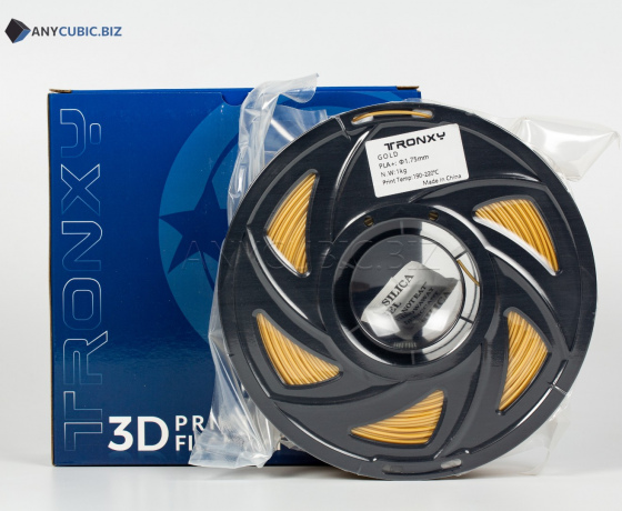 Фото 2 - Золотий PLA пластик Tronxy для 3D принтера 340m | 1 кг | 1,75 мм