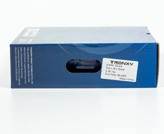 Фото 5 - Темно-синій PLA пластик Tronxy для 3D принтера 340м | 1 кг | 1,75 мм