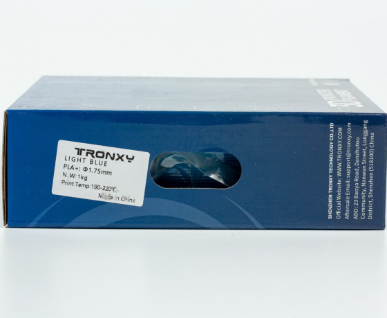 Фото 5 - Світло-блакитний PLA пластик Tronxy для 3D принтера 340m | 1 кг | 1,75 мм