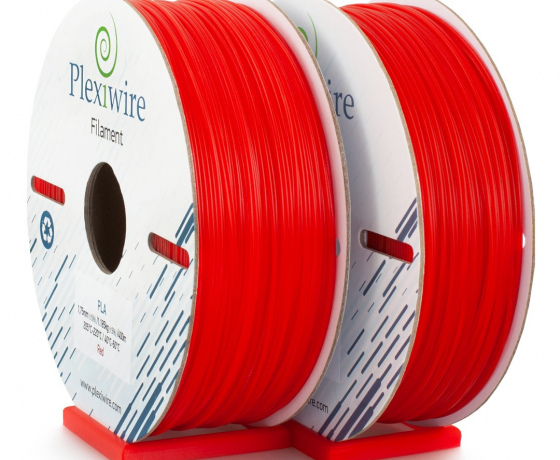 Фото 2 - PLA пластик Plexiwire для 3D принтера Красный 400м/1.185кг/1.75мм
