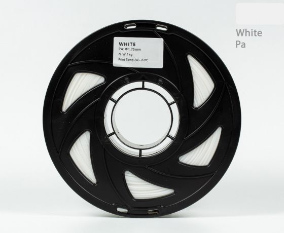 Фото 3 - Nylon 6 (PA) пластик Полиамид NYLON Білий 1,75 MM 1кг