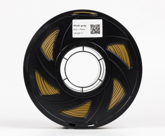 Фото 3 - Койот Хаки серый пла плюс пластик для 3D принтера ✪1кг✪1.75мм