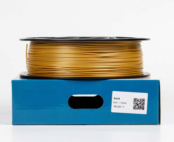 Фото 2 - Золотистий Жовтий пла плюс пластик для 3D принтера ✪1кг✪1.75мм