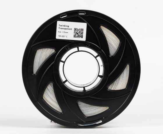 Фото 3 - PLA Twinkling пластик Прозорий 1кг | 1.75мм | 330м