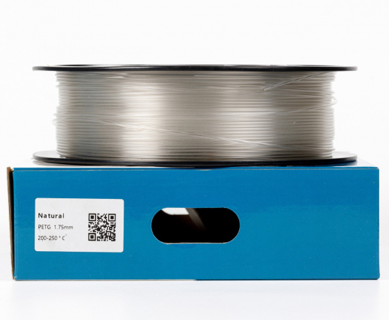 Фото 3 - Натуральний PETG (ПЕТГ) coPET пластик для 3D принтера | Natural PETG 1кг | 1.75мм | 330м