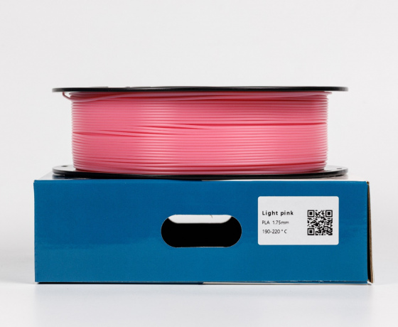 Фото 2 - Світло-рожевий PLA пластик для 3D принтера | Pla Light pink 1кг | 1.75мм | 330м