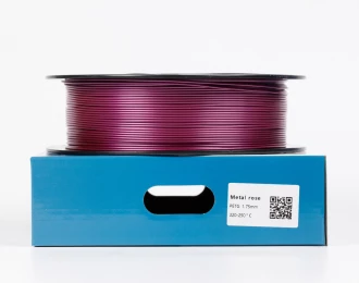 Трояндовий Металік PETG пластик для 3D принтера | PETG Filament Metal rose 1кг | 1.75мм | 330м